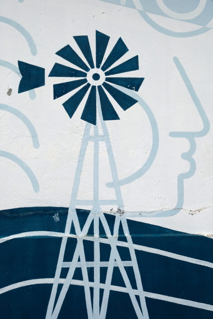 Amerikanische Windturbine